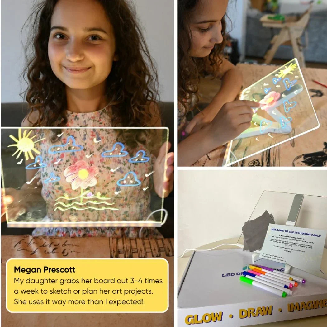 ✨LAST WEEK SPECIAL PRICE: 13.99!! ⏳🎨Luminous Led Drawing Board For Children