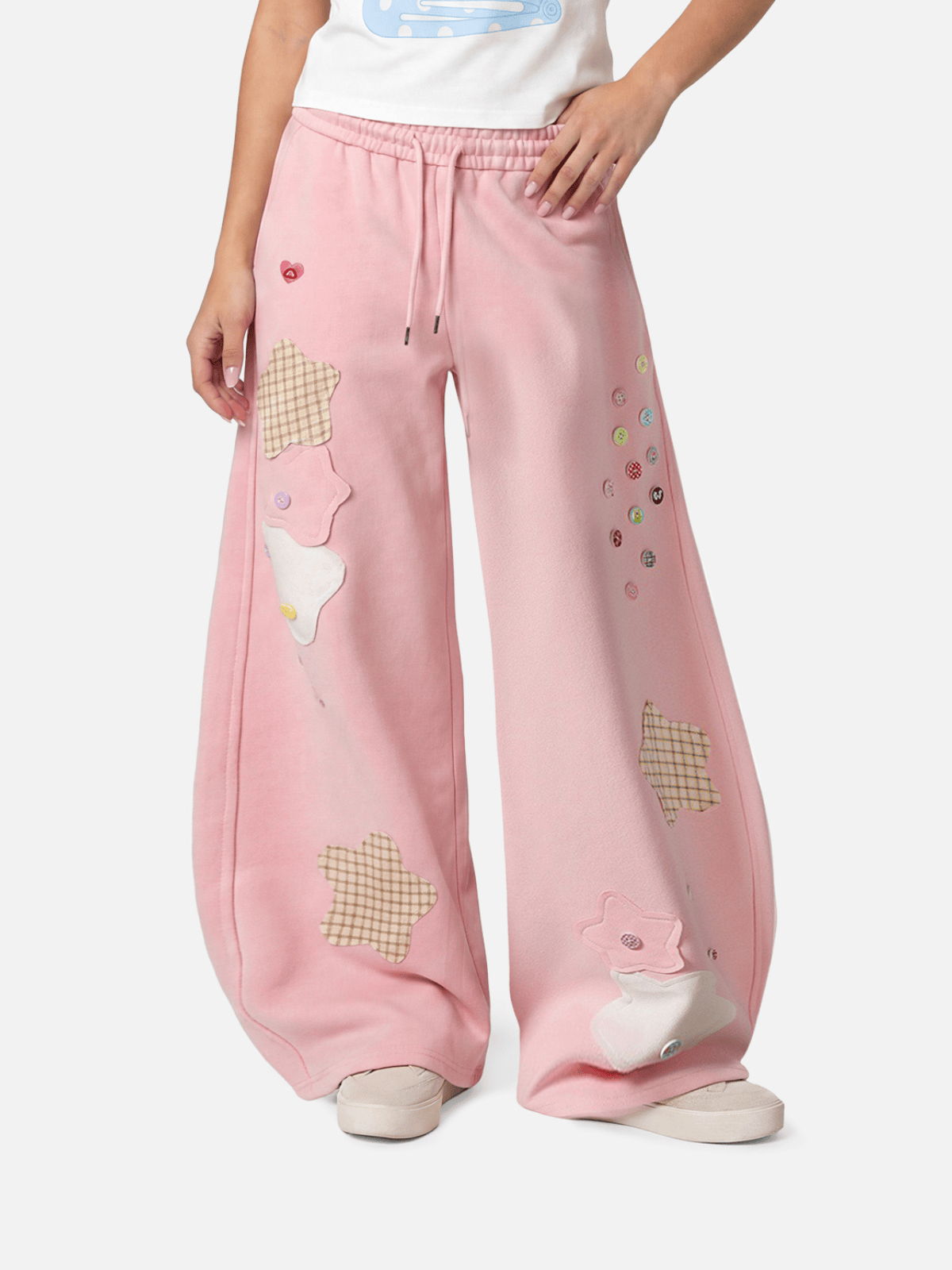 Aelfric Eden Star Patch Baggy Barrel Sweatpants