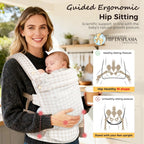 Porte-bébé ergonomique pour nouveau-nés et tout-petits – Conception respirante en coton et lin