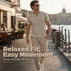 ⌛Limited Time Offer – Men’s Breathable Short Sleeve Henley Shirt