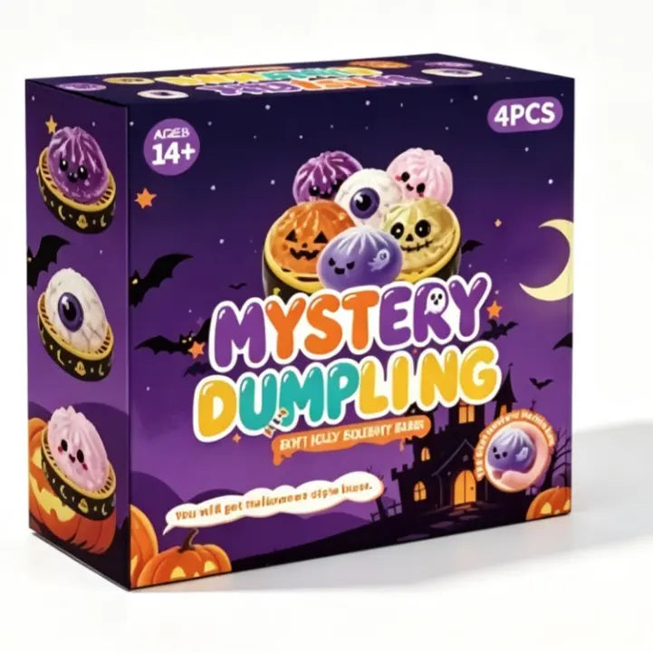 Halloween Ghost Dumpling Squishy Toy Set
