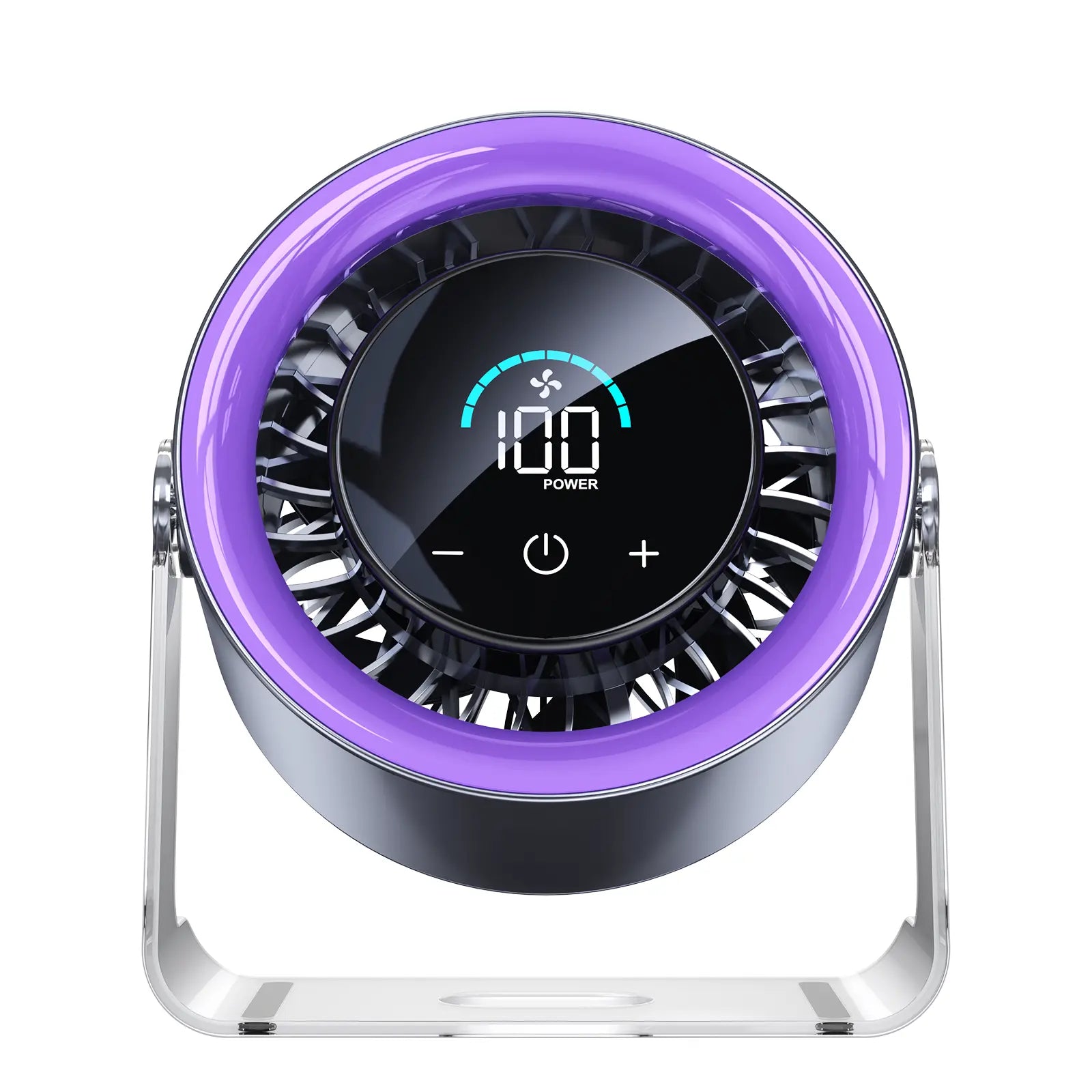 Turbo table fan with LED display