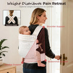 Porte-bébé ergonomique pour nouveau-nés et tout-petits – Conception respirante en coton et lin