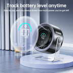Ventilateur de table Turbo avec 100 réglages de vitesse – Silencieux, refroidissement puissant