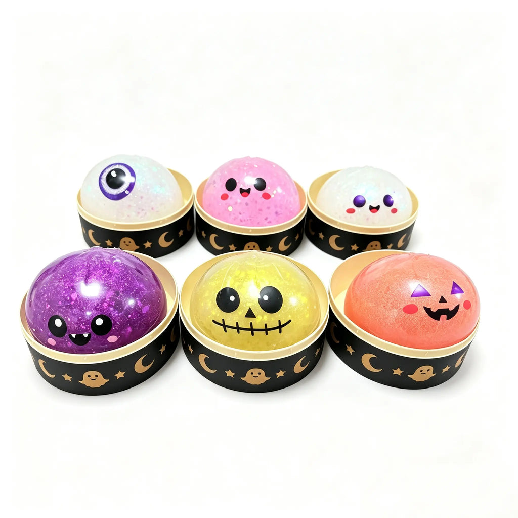 Halloween Ghost Dumpling Squishy Toy Set