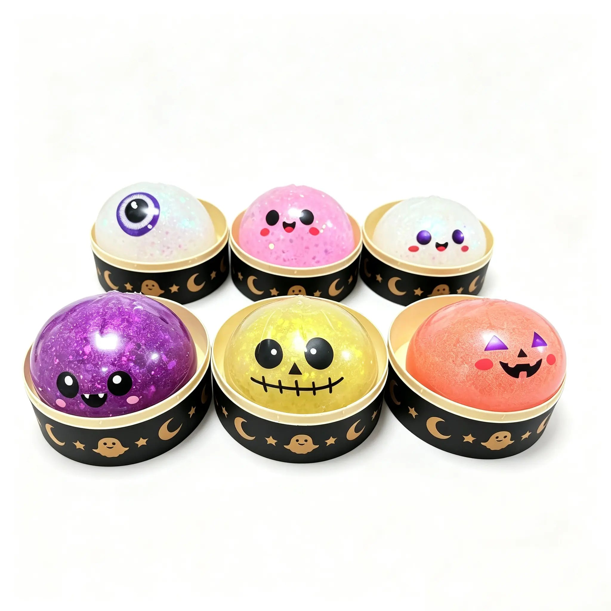 Halloween Ghost Dumpling Squishy Toy Set