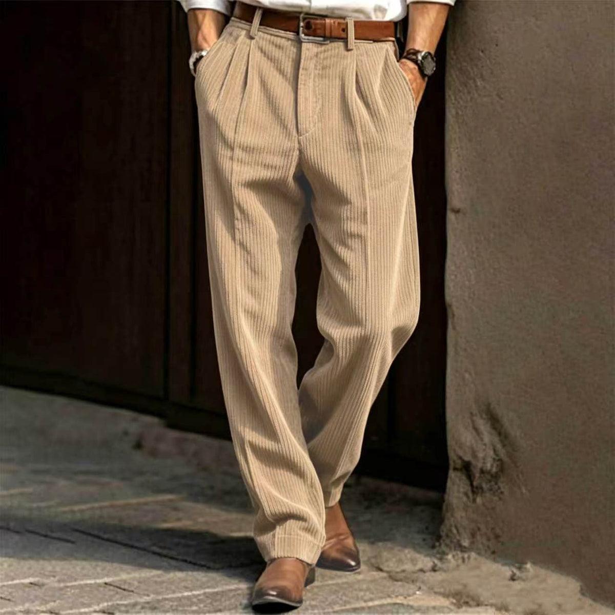 Men's Premium Corduroy Straight Leg Pants