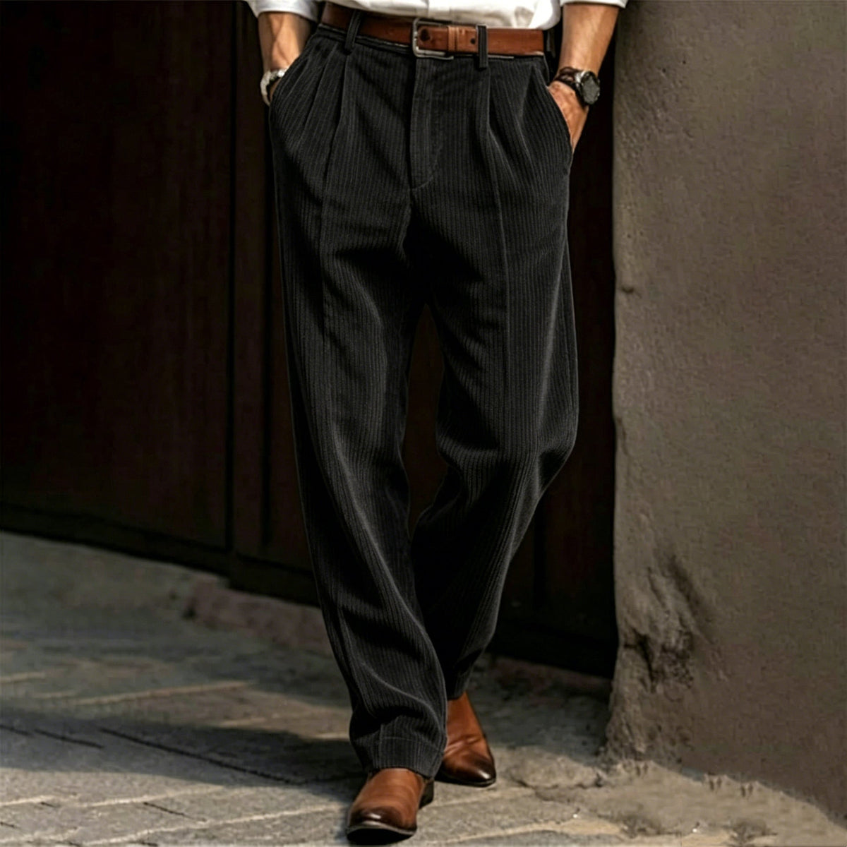 Men's Premium Corduroy Straight Leg Pants