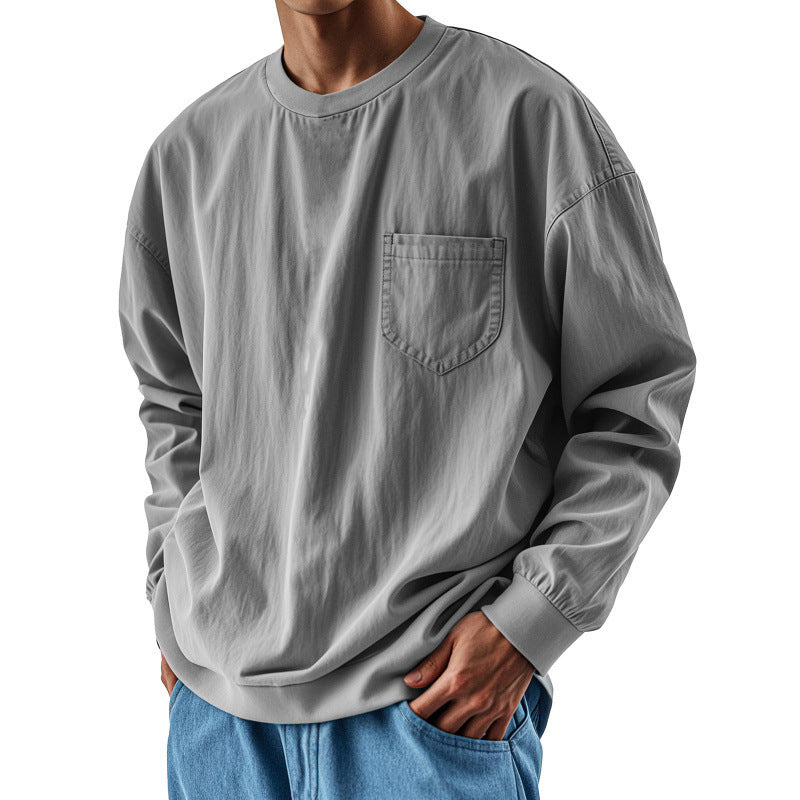 👕Men's Loose-Fit Long Sleeve T-Shirt – Everyday Comfort & Effortless Style