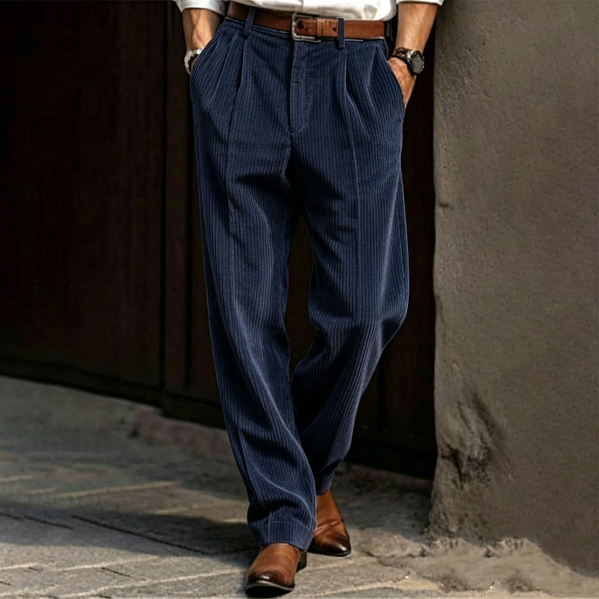 Men's Premium Corduroy Straight Leg Pants