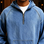 Quarter-Zip Hooded Pullover