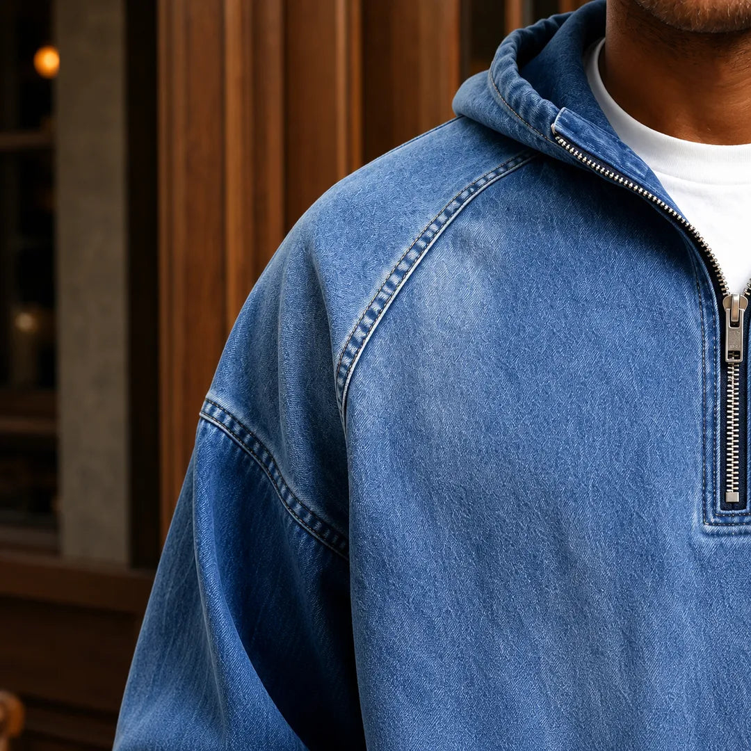 Quarter-Zip Hooded Pullover