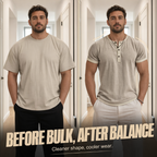 ⌛Limited Time Offer – Men’s Breathable Short Sleeve Henley Shirt