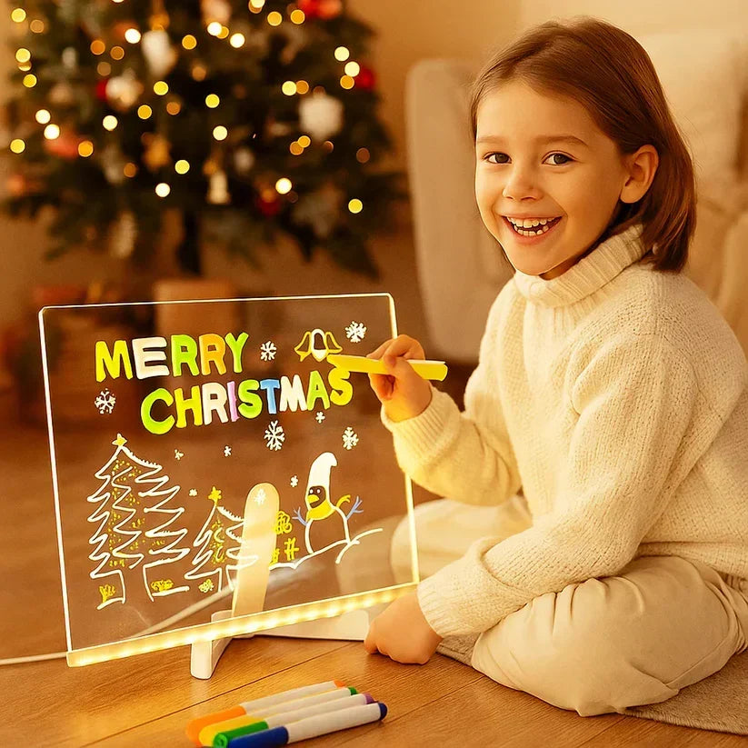 ✨LAST WEEK SPECIAL PRICE: 13.99!! ⏳🎨Luminous Led Drawing Board For Children