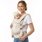 Porte-bébé ergonomique pour nouveau-nés et tout-petits – Conception respirante en coton et lin