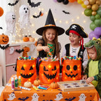 Seaux de bonbons d'Halloween à LED – Ensemble de 3 ou 4 pièces pour la cueillette de bonbons