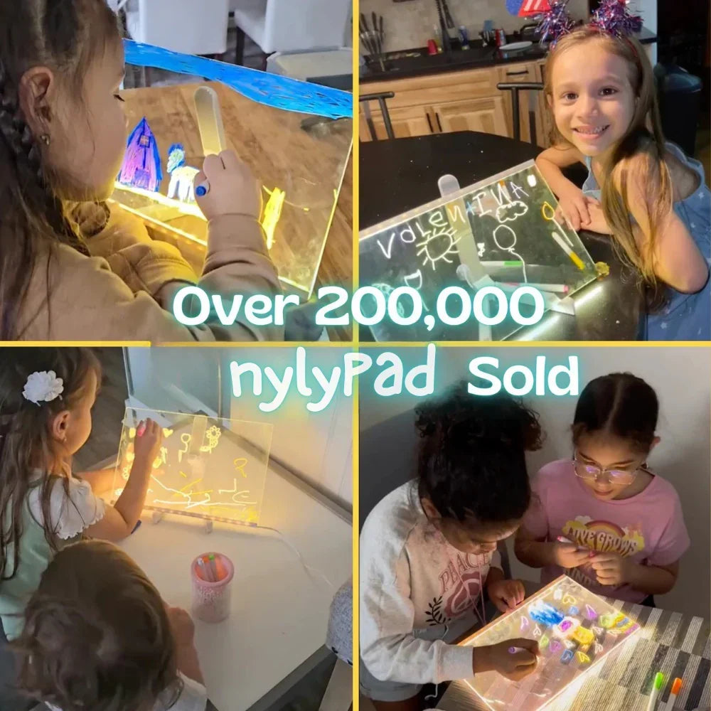 ✨LAST WEEK SPECIAL PRICE: 13.99!! ⏳🎨Luminous Led Drawing Board For Children