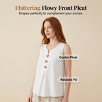 👗🌿☀️ Women's V-Neck Sleeveless Cotton Linen Vest – Breathable, Soft & Lightweight – Perfect for Layering or Wearing Alone on Warm Days 🌸🍃