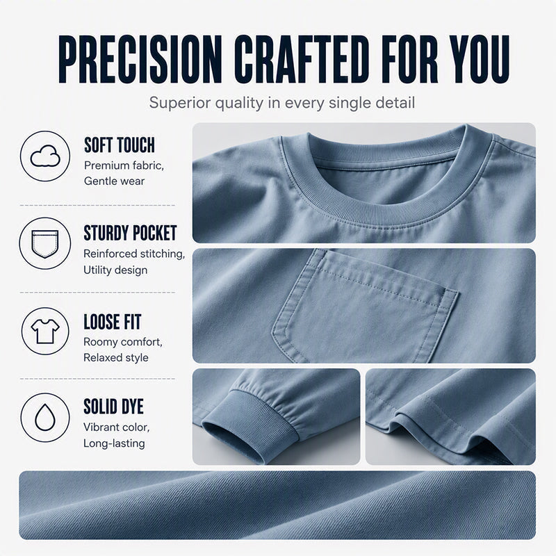 👕Men's Loose-Fit Long Sleeve T-Shirt – Everyday Comfort & Effortless Style