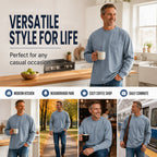 👕Men's Loose-Fit Long Sleeve T-Shirt – Everyday Comfort & Effortless Style